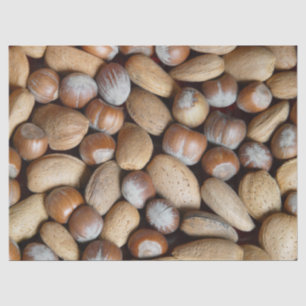 Seda papel de tejido de nueces mixtas