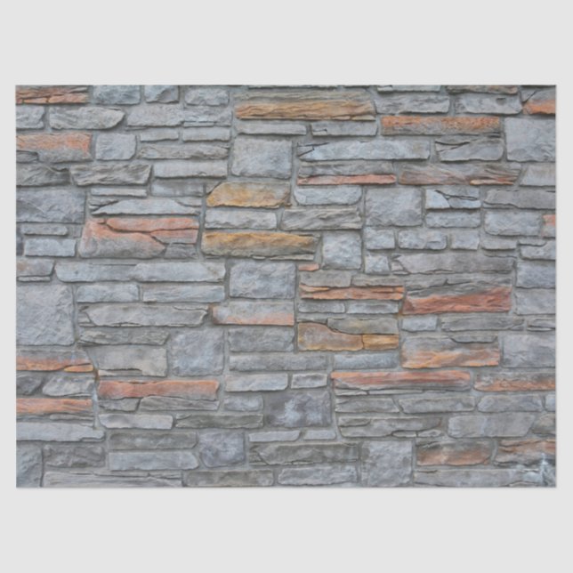 Seda papel de tejido de pared de piedra (Anverso)