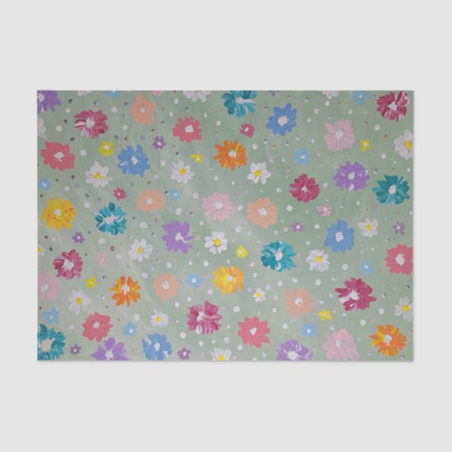 Seda Papel de tejido de Pastel Posie (Anverso)