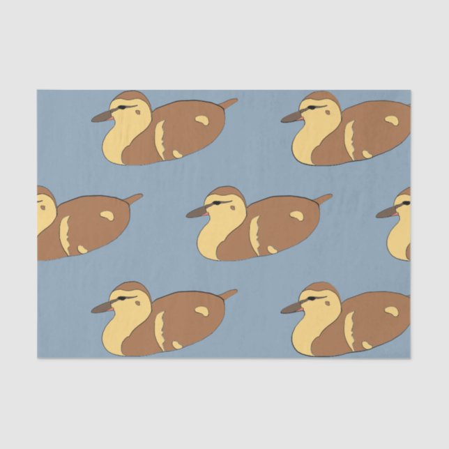 Seda papel de tejido de pato silvestre (Anverso)