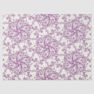 Seda papel de tejido de patrón de flores medieval