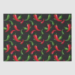 Seda Papel de tejido de patrón de Pepper Chili