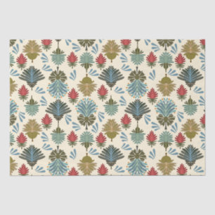 Seda Papel de tejido de patrón floral oriental
