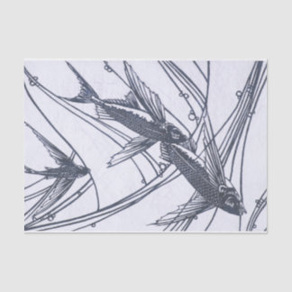 Seda Papel de tejido de pescado volador