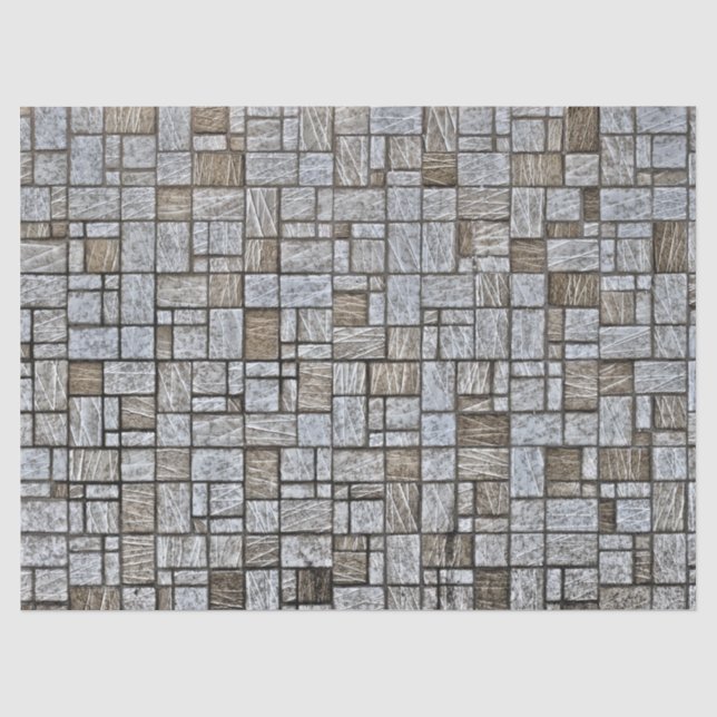 Seda papel de tejido de piedra de mosaico (Anverso)