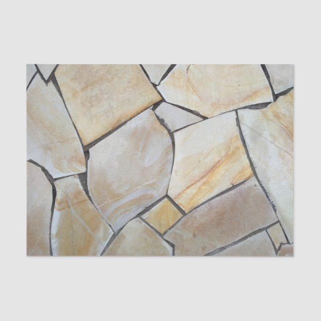 Seda papel de tejido de piedra de mosaico (Anverso)