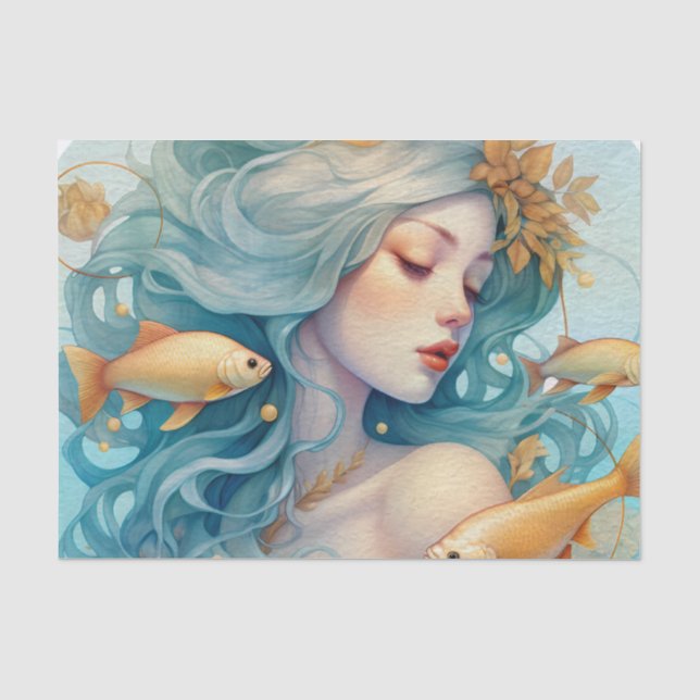 Seda Papel de tejido de Pisces (Anverso)