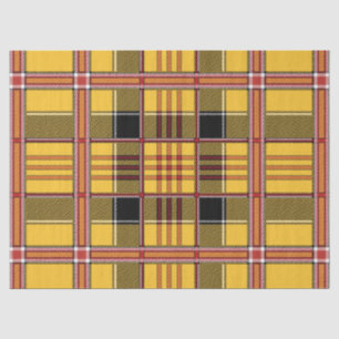 Seda papel de tejido de plaqueta amarillo