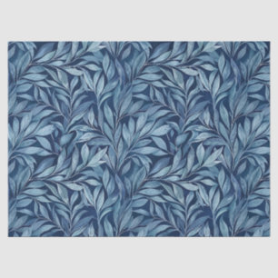 Seda Papel de tejido de plumas azules