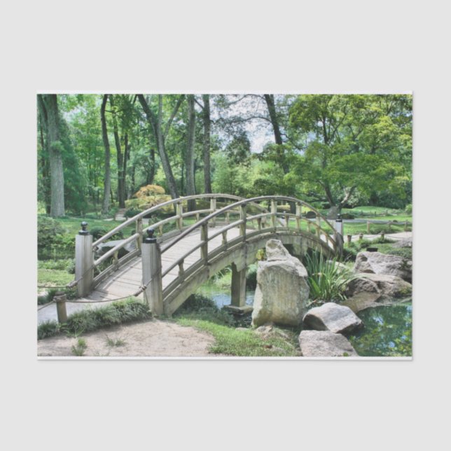 Seda papel de tejido de puente japonés (Anverso)