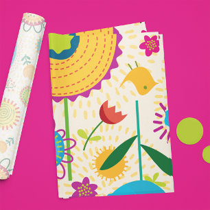 Seda Papel de tejido de punto de polka