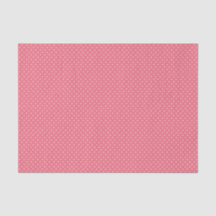 Seda Papel de tejido de punto de polka rosa y blanco