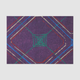 SEDA PAPEL DE TEJIDO DE PURPLE IMPRESO JAPONÉS GEOMÉTRI