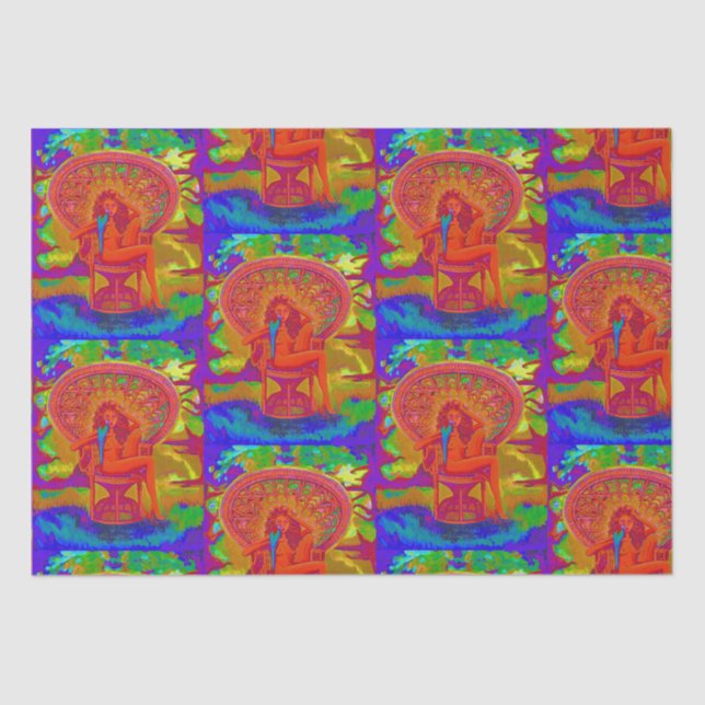 SEDA PAPEL DE TEJIDO DE RAPAS (Anverso)