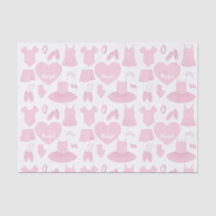 Seda Papel de Tejido de Ropa de Ballet - Fondo blanco