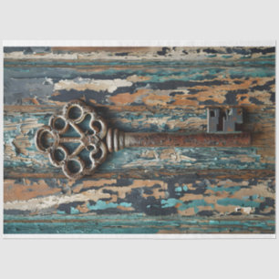 Seda Papel de Tejido de Rusty Key 2 de descomposición