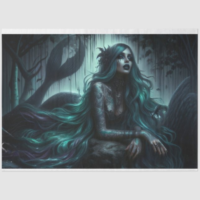 Seda Papel de tejido de sirena (Anverso)