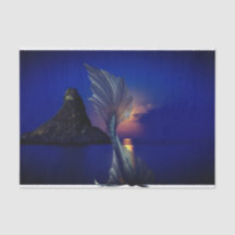 Papel de tejido de sirena