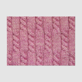 Seda Papel de tejido de suéter de punto de cable