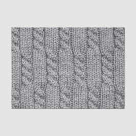 Seda Papel de tejido de suéter de punto de cable