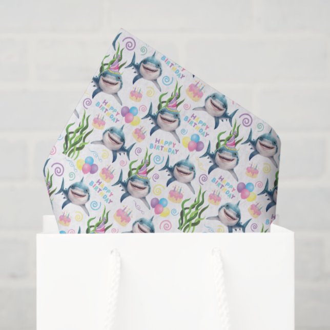 Seda Papel de Tejido de Tiburón (Bolsa de regalo)