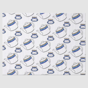 Seda papel de tejido de tiempo de té