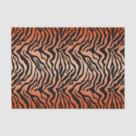 Seda Papel de tejido de tiras de tigre