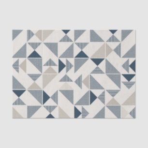 Seda papel de tejido de triángulos modernos