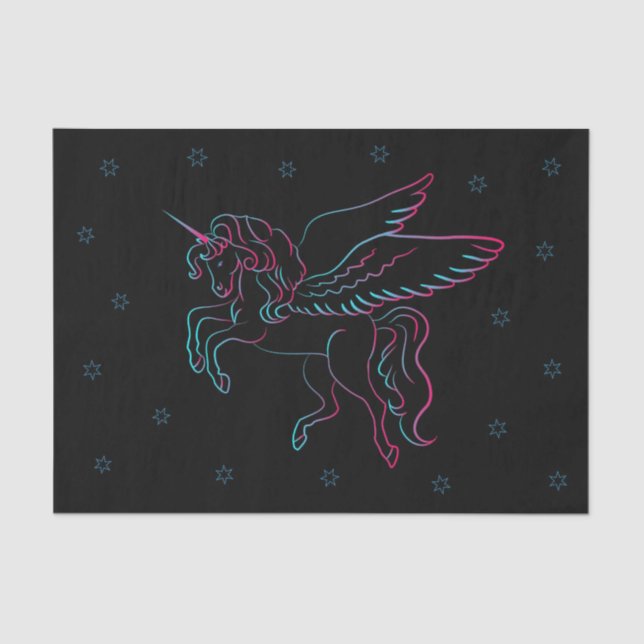 Seda papel de tejido de unicornio (Anverso)