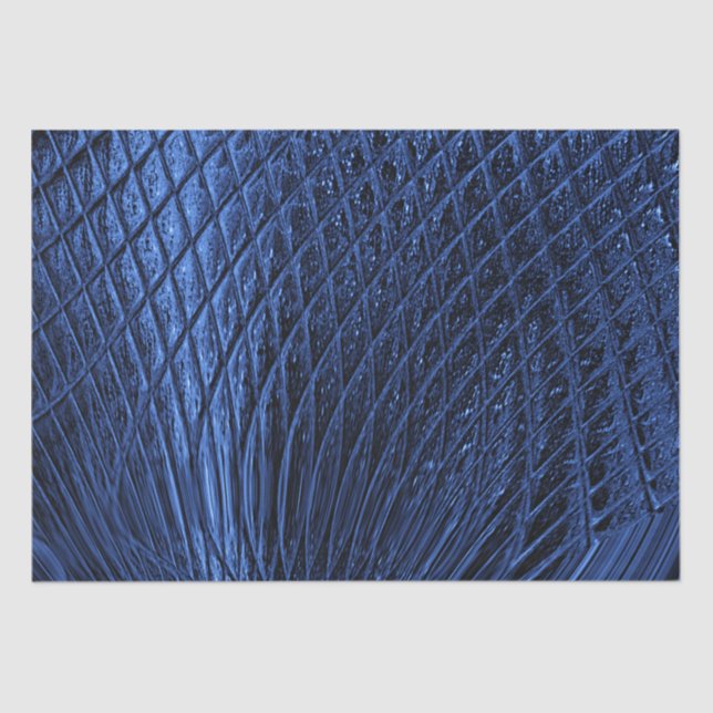 Seda Papel de tejido decorativo azul (Anverso)