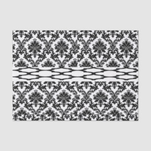 Seda Papel de tejido decorativo blanco negro