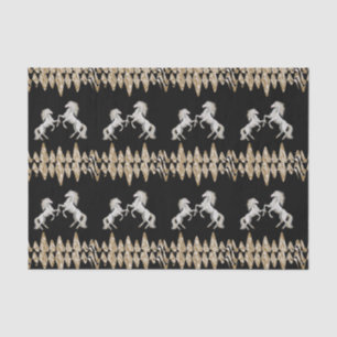 Seda Papel de tejido decorativo Caballo