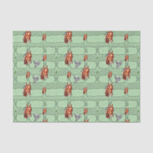 Seda Papel de tejido decorativo Caballo