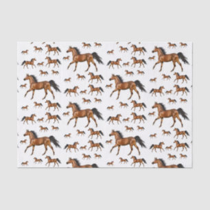 Seda Papel de tejido decorativo Caballo