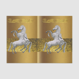 Seda Papel de tejido decorativo Caballo