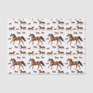 Seda Papel de tejido decorativo Caballo