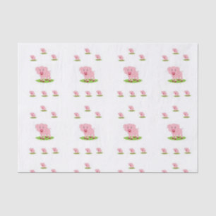 Seda Papel de tejido decorativo Cerdo
