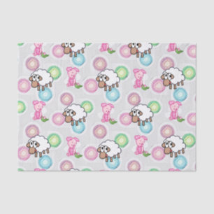 Seda Papel de tejido decorativo Cerdo