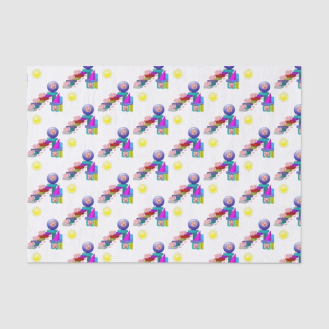 Seda Papel de tejido decorativo Cerdo (Anverso)