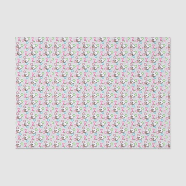 Seda Papel de tejido decorativo Cerdo (Anverso)