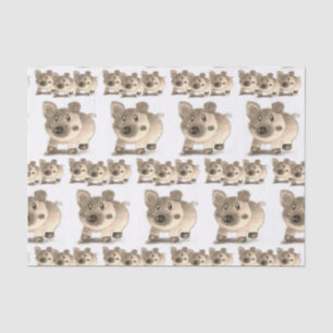 Seda Papel de tejido decorativo Cerdo