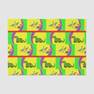 Seda Papel de tejido decorativo Dinosaurio