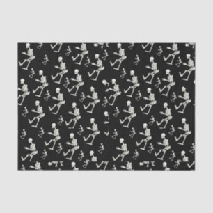 Seda Papel de tejido decorativo esqueletos halloween