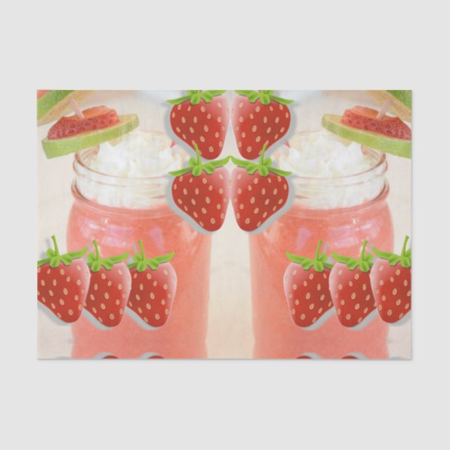 Seda Papel de tejido decorativo fresa dacuri (Anverso)