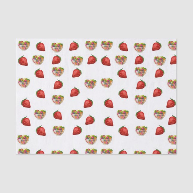 Seda Papel de tejido decorativo Fruta (Anverso)