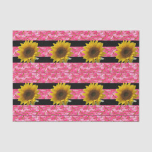 Seda Papel de tejido decorativo Girasol