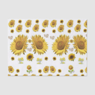 Seda Papel de tejido decorativo Girasol