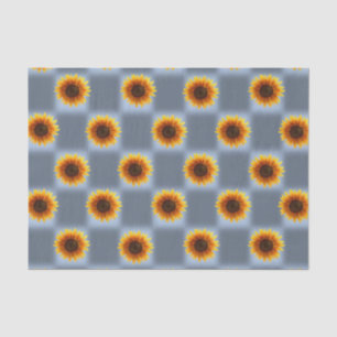 Seda Papel de tejido decorativo Girasol