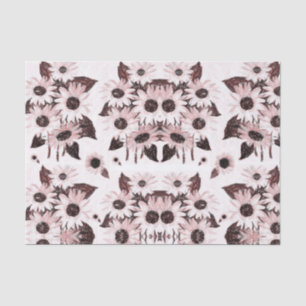 Seda Papel de tejido decorativo Girasol