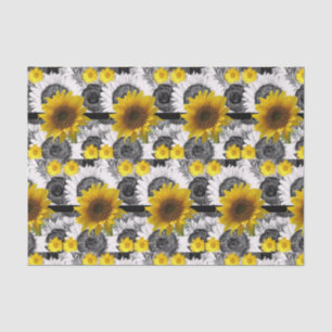 Seda Papel de tejido decorativo Girasol